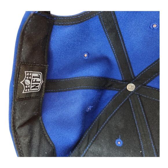 Colts NFL football OSFA hat adjustable 47brand blue white horseshoe - Picture 7 of 10